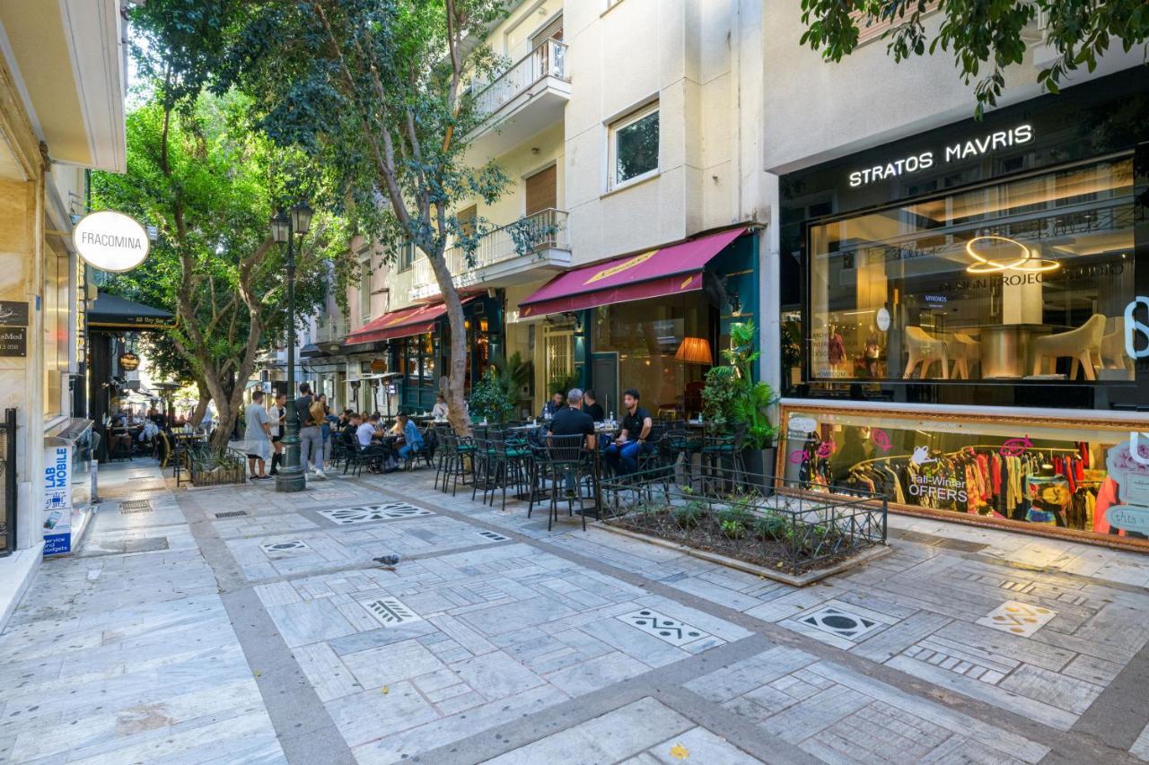 Hubstay - Kolonaki Central Luxury Suite In Athens - 5 Mins Walk To Syndagma, Ermou מראה חיצוני תמונה